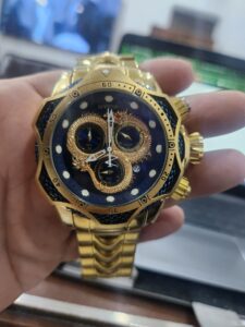 Gold Blue Dragon watch